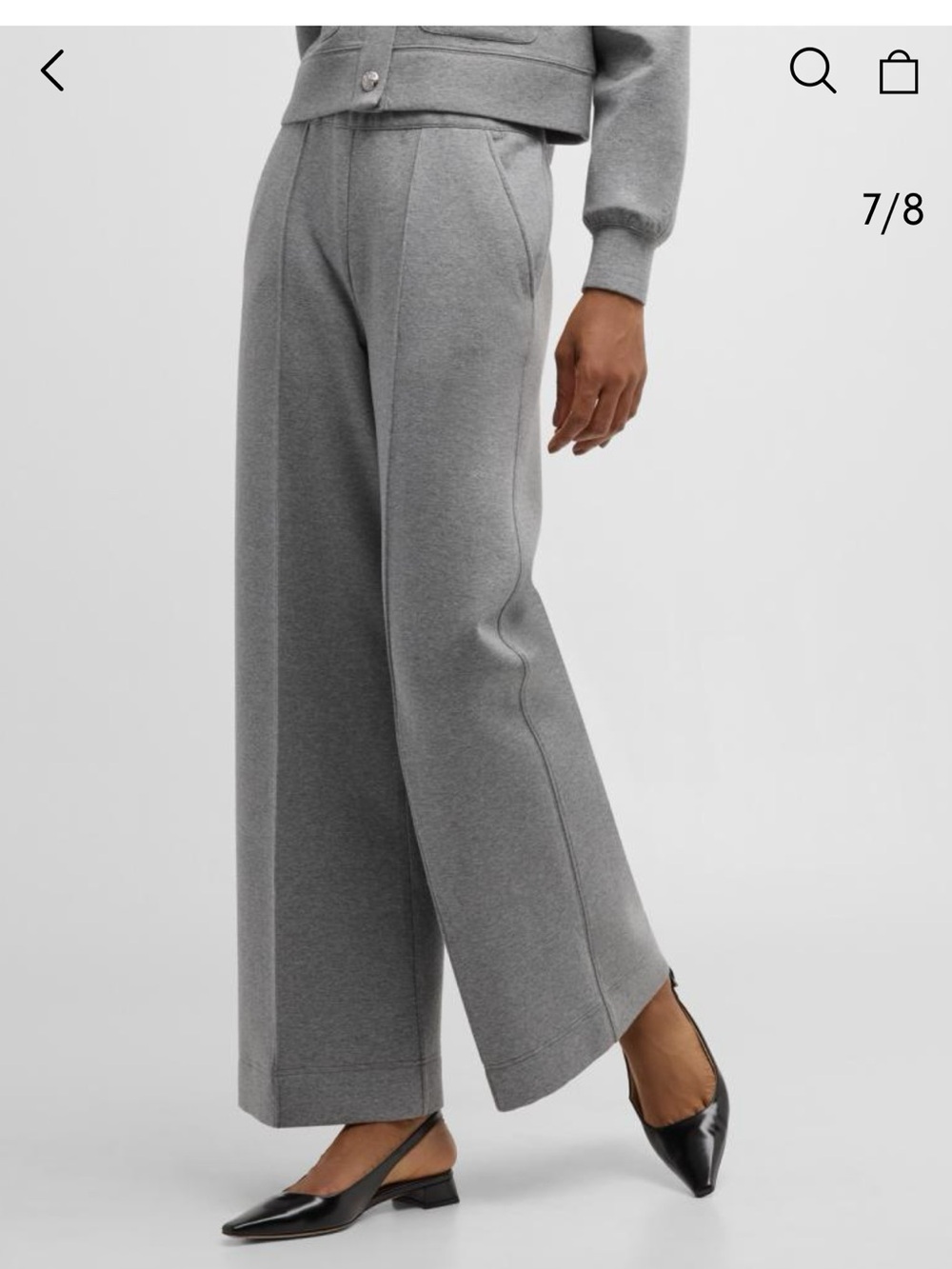 Veronica Beard Dover  Pull On Wide Leg Pants Pin Tuck Pleat